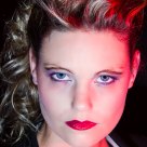 Model Cleo - Strobist Red Series - 'Looking at you'